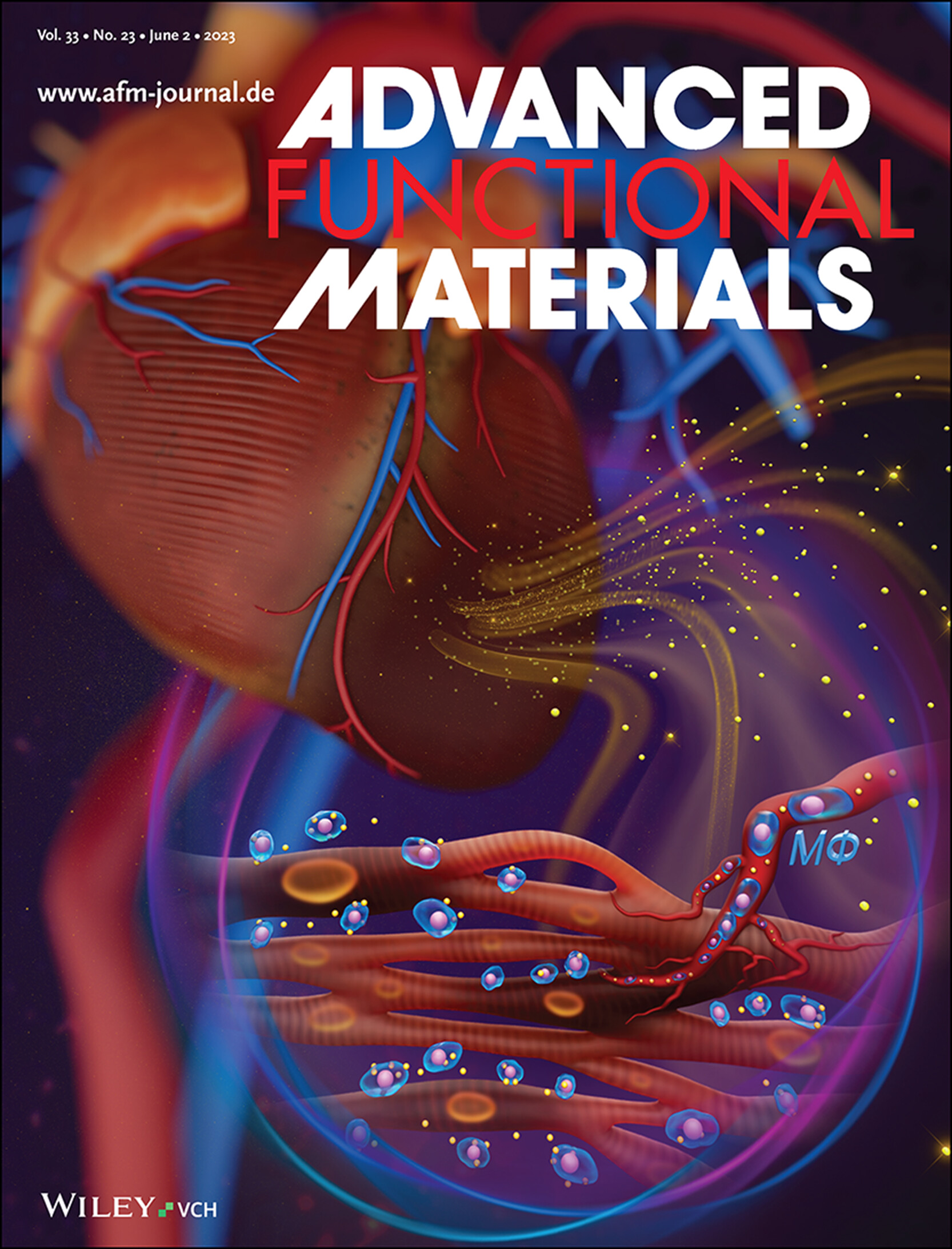 LetPub Journal Cover Design Service Art Sample, ADVANCED FUNCTIONAL MATERIALS Cover 3